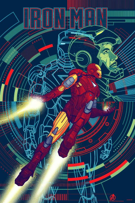 iron-man-mondo-poster-avengers-1 Espléndidos carteles Mondo dedicados a ‘Los Vengadores’