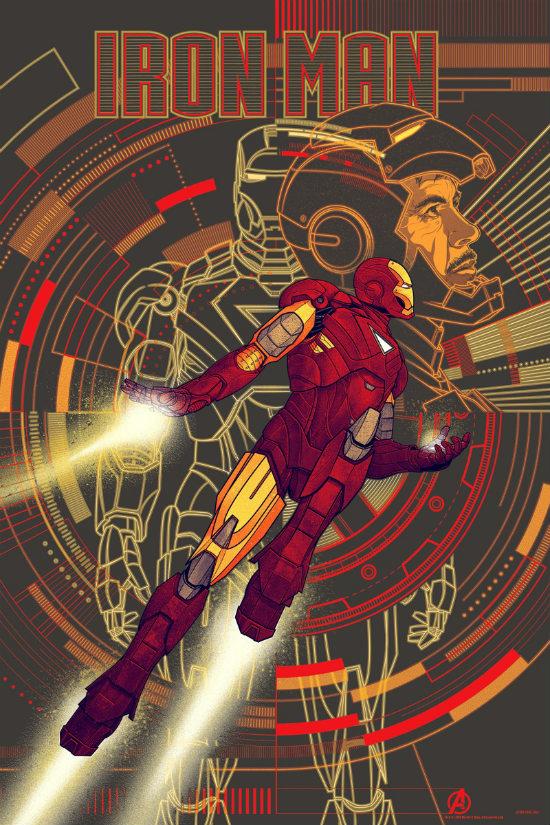 iron-man-mondo-poster-avengers-2 Espléndidos carteles Mondo dedicados a ‘Los Vengadores’