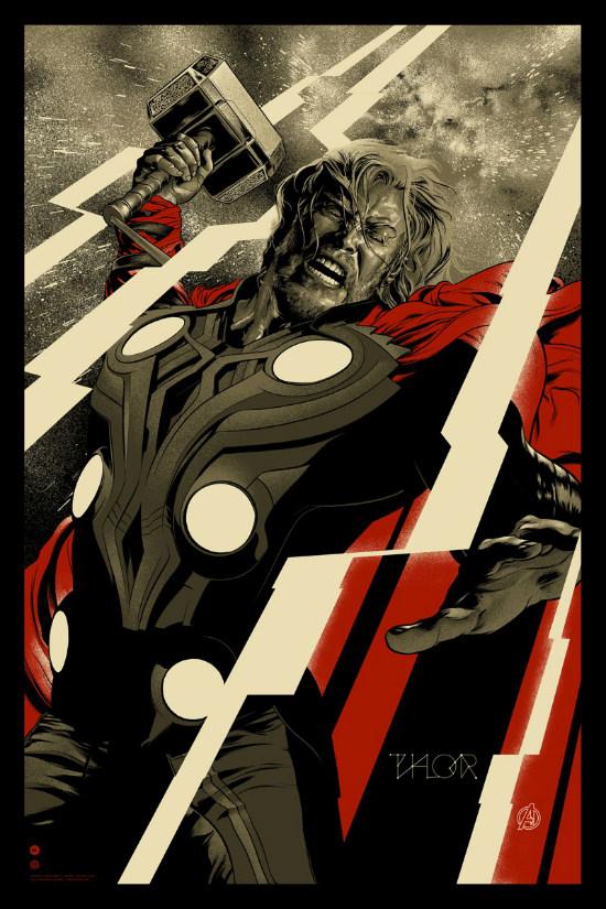 thor-mondo-poster Espléndidos carteles Mondo dedicados a ‘Los Vengadores’