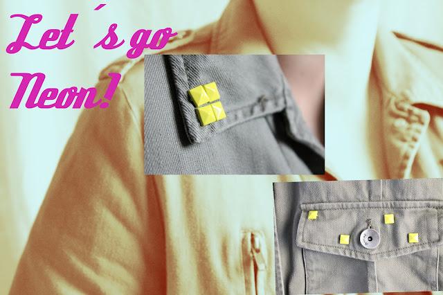 DIY Moda - Tachuelas de neón DIY Moda - Tachuelas de neón