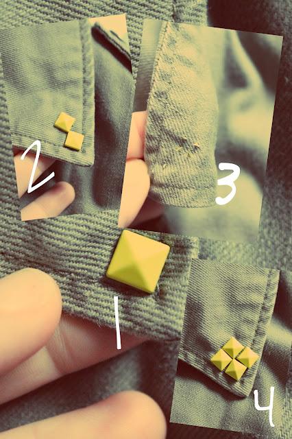 DIY Moda - Tachuelas de neón DIY Moda - Tachuelas de neón