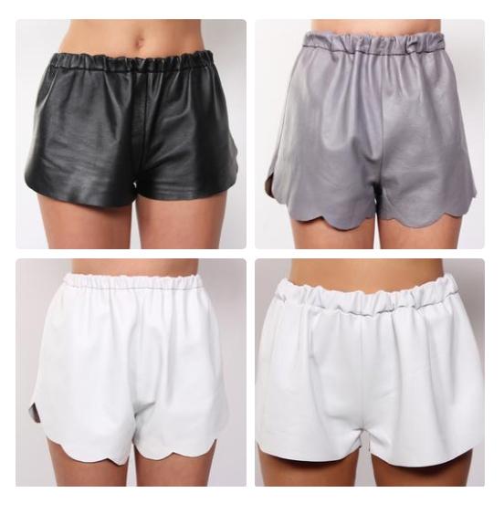 Summer time: Leather Shorts!