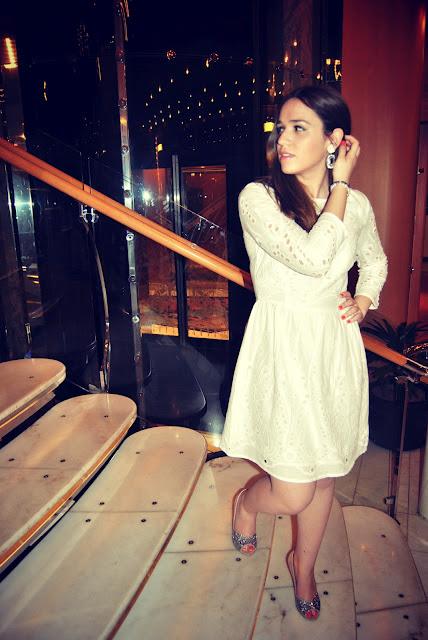 White Crochet Dress