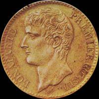 Las monedas de oro de Bonaparte y Napoleón 1ro