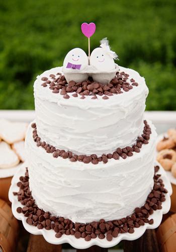 {Miércoles} Tartas decordas: una tarta de boda muy tierna