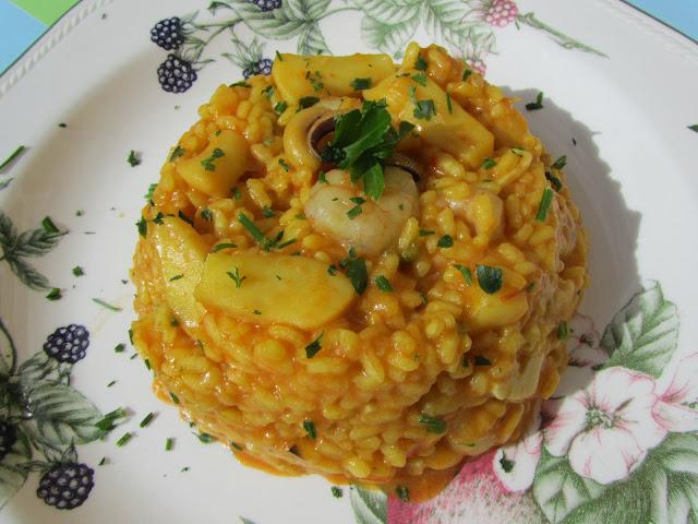 Arroz con sepia