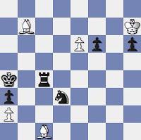 Estudio artístico de ajedrez de Vassily y Mikhail Platov, Rigaer Tageblatt – 2º Premio – 1909