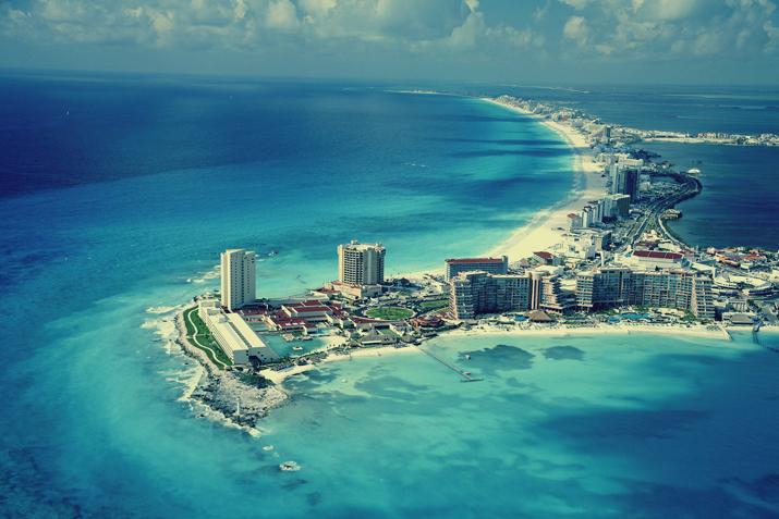Cancún blog Foto aerea de Cancún, México en el blog de moda de Mónica Sors