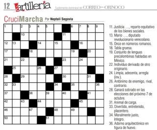 Crucigrama. Crucigrama.