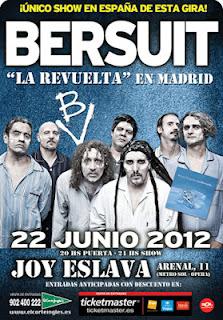 22 de Junio Única fecha de BERSUIT en España