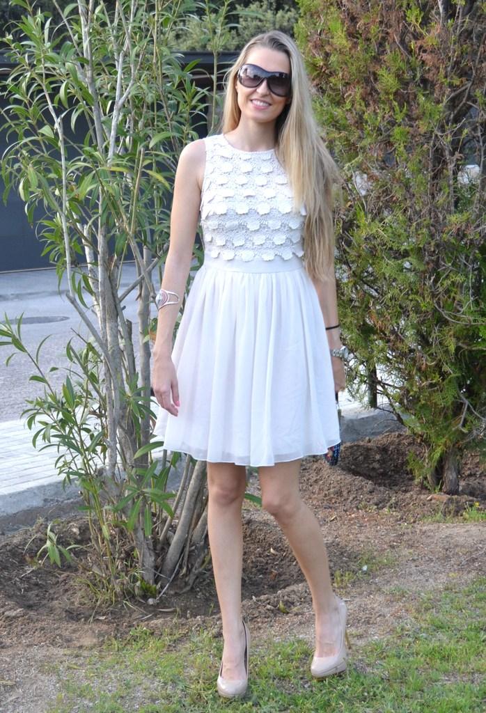 Sequins clutch and soft dress Sequins clutch and soft dress