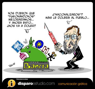 Bankia es asistida artificialmente, mientras sigue creciendo la generación perdida y Sol revienta en plena noche. Bankia es asistida artificialmente, mientras sigue creciendo la generación perdida y Sol revienta en plena noche.