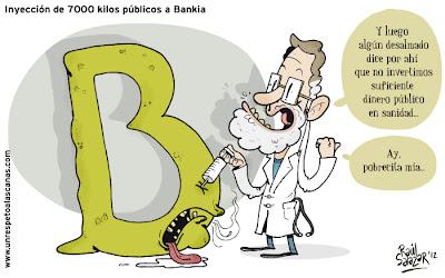 Bankia es asistida artificialmente, mientras sigue creciendo la generación perdida y Sol revienta en plena noche. Bankia es asistida artificialmente, mientras sigue creciendo la generación perdida y Sol revienta en plena noche.