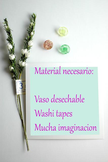 DIY Deco tape - Vasos washi tape y una sorpresa......Boulevard Magazine