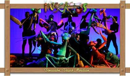 Hoy les quiero compartir INSEKTOS una obra infantil de Vasco Moulian insektos