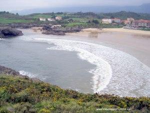 Playa de Barro y de Sorraos, desde islote occidental