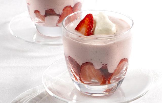 Receta: Mousse de Fresas Receta: Mousse de Fresas