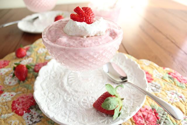 Receta: Mousse de Fresas Receta: Mousse de Fresas