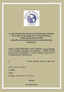 ESPACIO PARA GACETILLAS/INVITACIONES EVENTOS LITERARIOS MAYO/JUNIO 2012