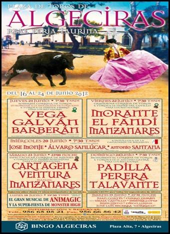 cartel algeciras debut con picadores antonio santana