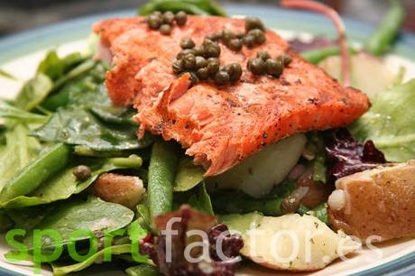 pescado_con_verduras Comidas pre y post entrenamiento para corredores