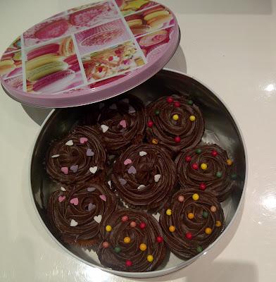 Cupcakes de vainilla y buttercream de Chocolate