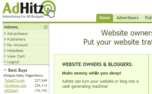 AdHitz - Alternativa a Adsense