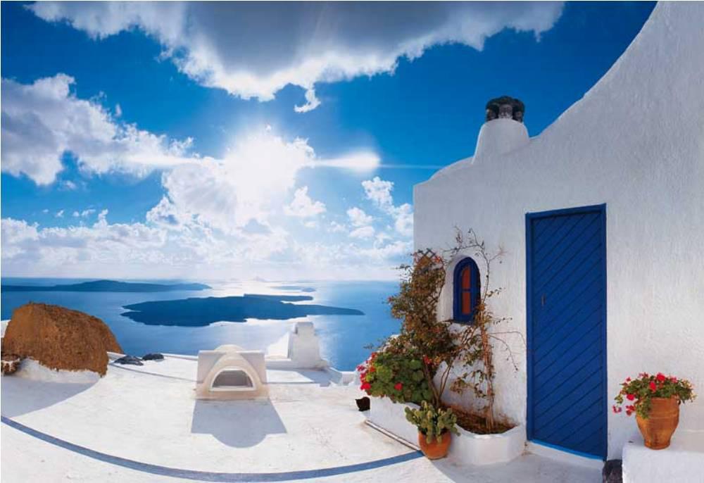 Panorama idilico de las islas griegas