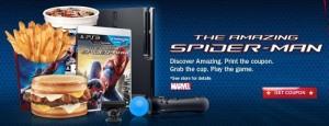 La cadena de restaurantes Hardees promociona The Amazing Spider-Man