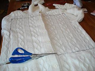 Transforma una chaqueta de lana en un cojín