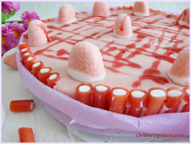 Tarta Mousse de Tronquitos Rojos Tarta Mousse de Tronquitos Rojos