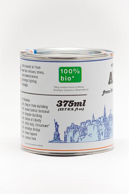 Aire de New York canned air from new york city