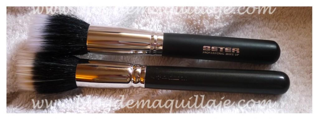 brochas02 Brocha de maquillaje de Beter versus 187 de MAC