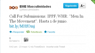 Picture Men In The Movement | Hombres en Movimiento. Envía tus historias hasta el 01.06.2012