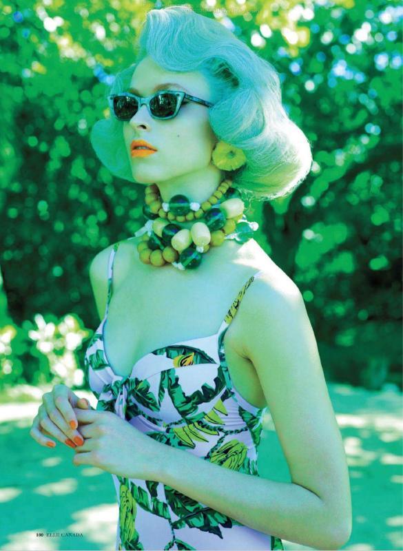 Vintage Room: Pin-Up Technicolor - Elle Canada, June 2012 Vintage Room: Pin-Up Technicolor - Elle Canada, June 2012
