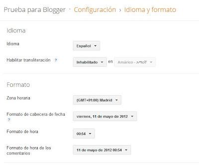 Tutorial Blogger: Comenzar un Blog II