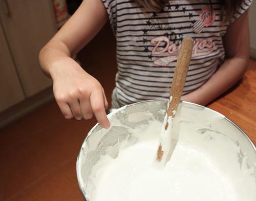 con-dedo Receta: nubes blancas