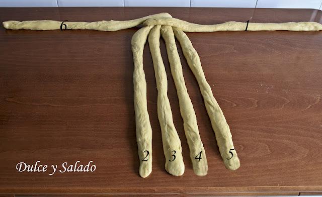 BRIOCHE TRENZADO CON CINCO CABOS (PASO A PASO) BRIOCHE TRENZADO CON CINCO CABOS (PASO A PASO)
