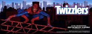 Anuncio de la promoción de Twizzlers y The Amazing Spider-Man