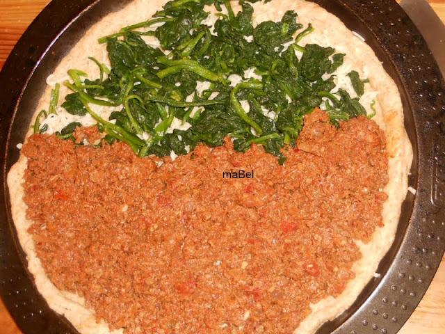 Pizza de carne o pollo Pizza de carne o pollo