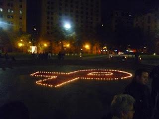 En la Plaza de la Constitución Conmemoración del Candlelight. En la Plaza de la Constitución Conmemoración del Candlelight.