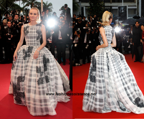 Diane Kruger se despide de Cannes vestida de Christian Dior Alta Costura