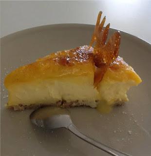 TARTA DE CREMA CATALANA CON YEMA TOSTADA