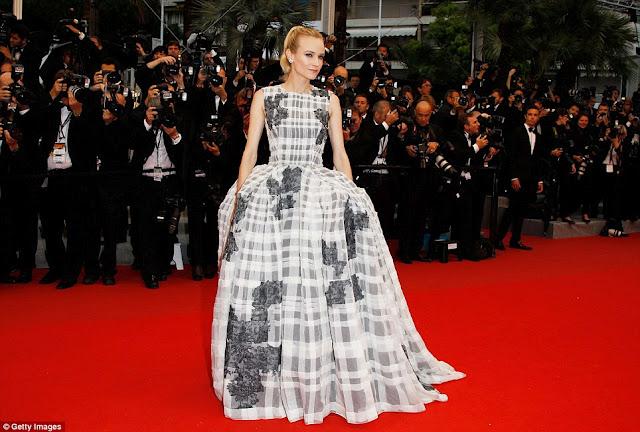 Diane Kruger de Dior en la Clausura de Cannes.... Diane Kruger de Dior en la Clausura de Cannes....