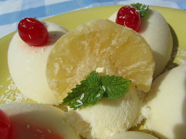 Helado de piña colada