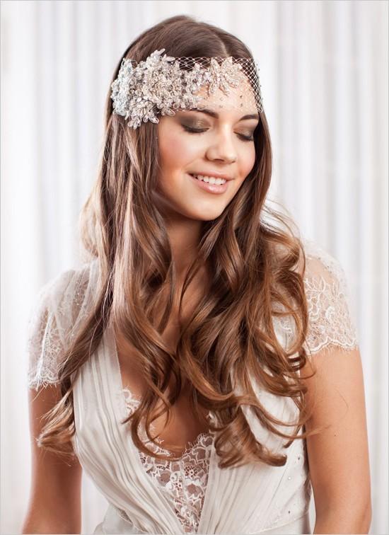 Novias con tocados de estilo vintage Novias con tocados de estilo vintage
