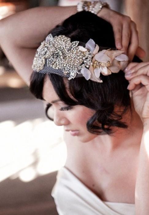 Novias con tocados de estilo vintage Novias con tocados de estilo vintage