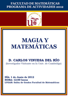 Conferencia: Matemáticas mágicas Conferencia: Matemáticas mágicas