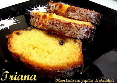 Plum Cake con pepitas de chocolate Plum Cake con pepitas de chocolate