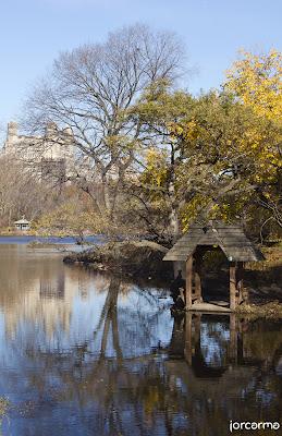 un lago de Central Park